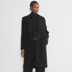Babaton by Aritzia Stedman Black Single-Button Wool Coat Size XS